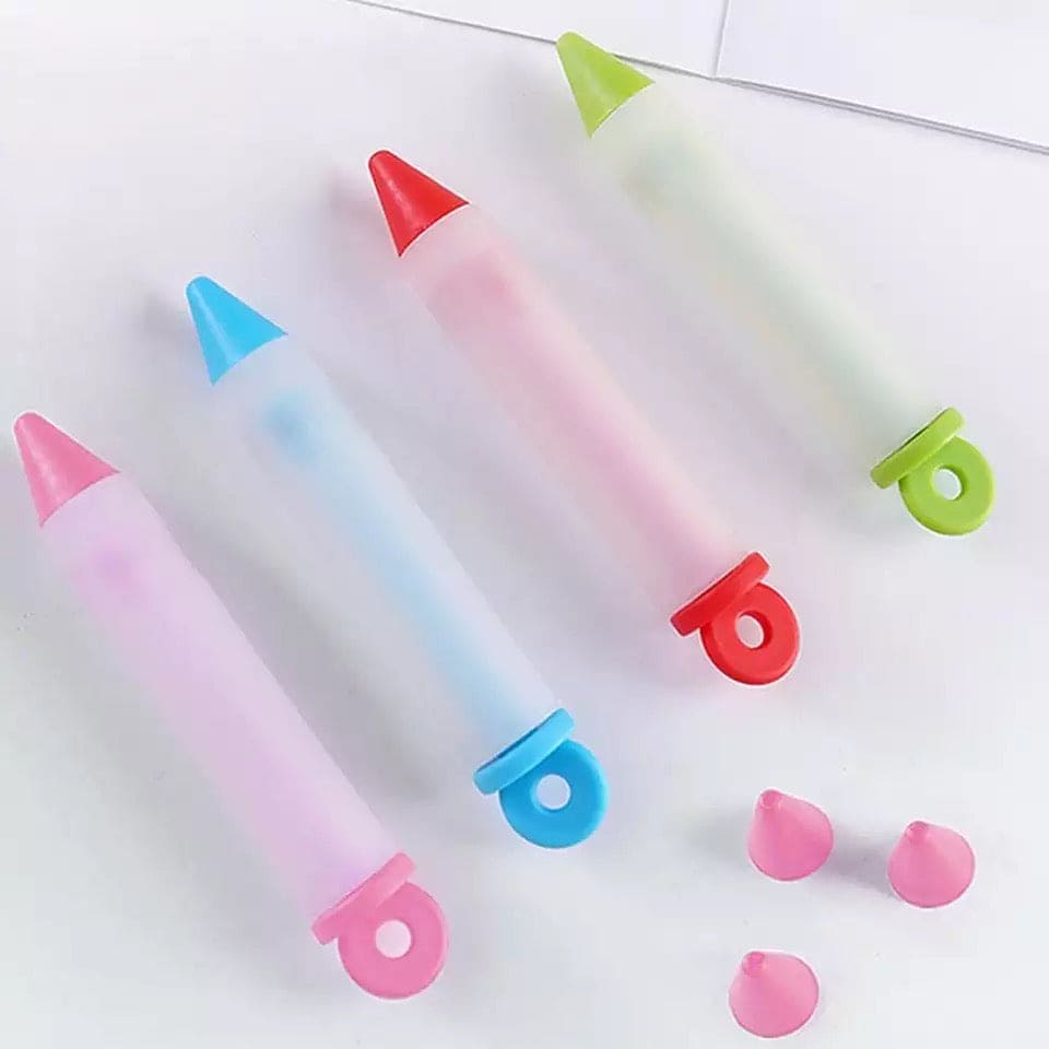 Silicone Decorative Pens, Chocolate Cookie Cake Writing Pen, Decorating Cake Molds Tool, Silicone Food Writing Pen For Dessert, Ice Cream Chocolate Decorating Pens Syringe Baking Tools Silicone Decorative Pens, Chocolate Cookie Cake Writing Pen, Decorating Cake Molds Tool, Silicone Food Writing Pen For Dessert, Ice Cream Chocolate Decorating Pens Syringe Baking Tools